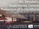 Veranstaltung zur HIL-Simulation für die Überwachung, Steuerung und den Schutz von Netzen/Mikronetzen am 7. April 2022.